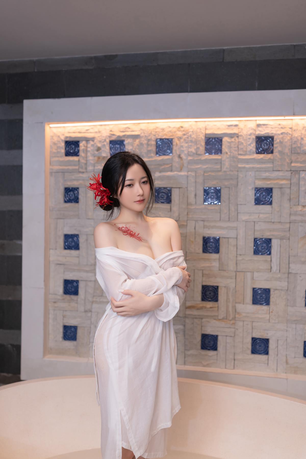 图片[39]-秀人名模鱼子酱Fish《寂》写真[46P]-萌味圈