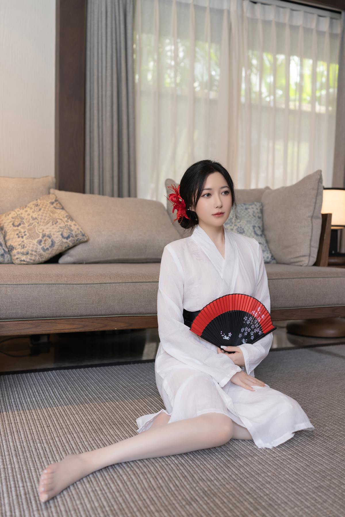 图片[41]-秀人名模鱼子酱Fish《寂》写真[46P]-萌味圈