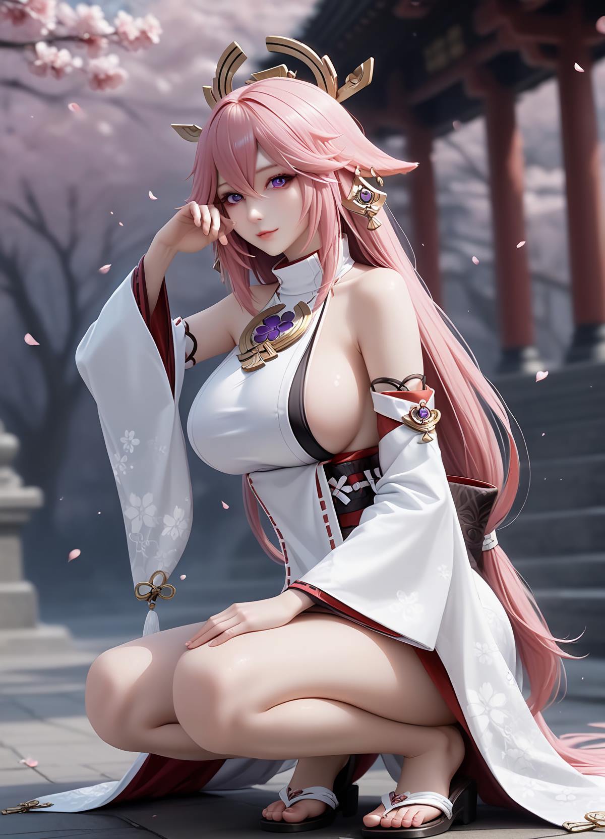 图片[2]-AI绘画 638 八重神子[19P]-萌味圈