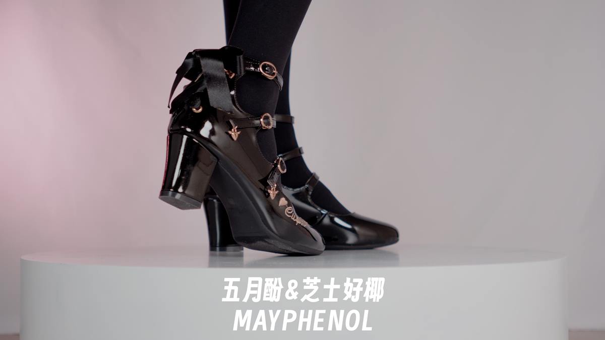 图片[2]-芝士好椰  – 优雅高跟 奇迹岛丘比特之心猫眼宝石 and 黑[20P]-萌味圈