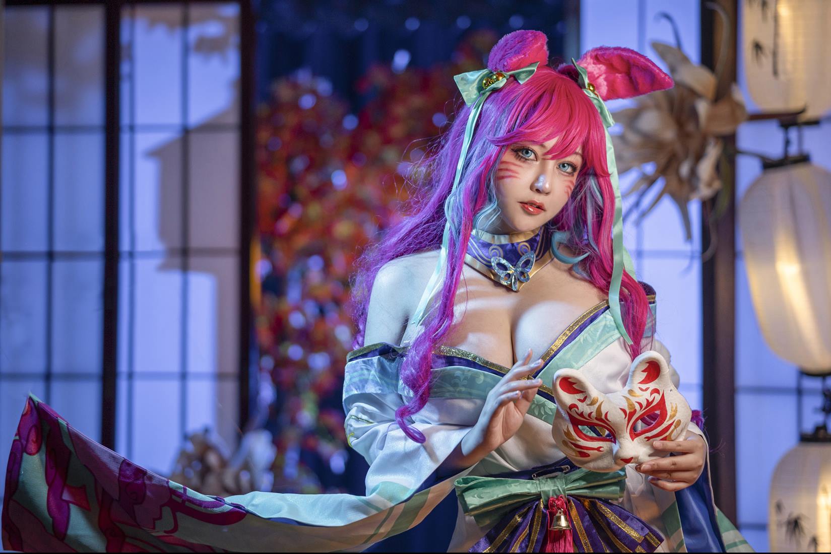 图片[2]-KANEKO_咔喵 – 英雄联盟 灵魂莲华 阿狸[17P]-萌味圈