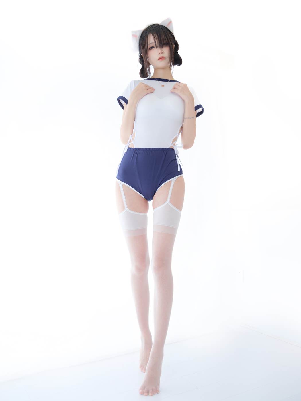 图片[2]-五更百鬼  – 舰长 体操服 猫耳[25P]-萌味圈
