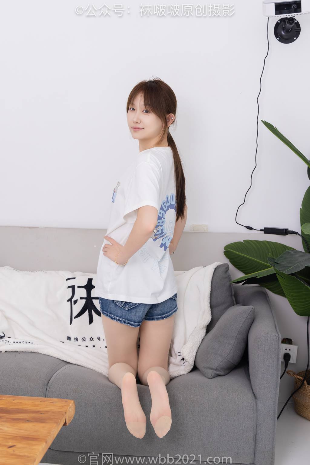 图片[5]-[BoBoSocks袜啵啵]NO.587 香菜-匡威帆布鞋、薄肉丝[139P]-萌味圈