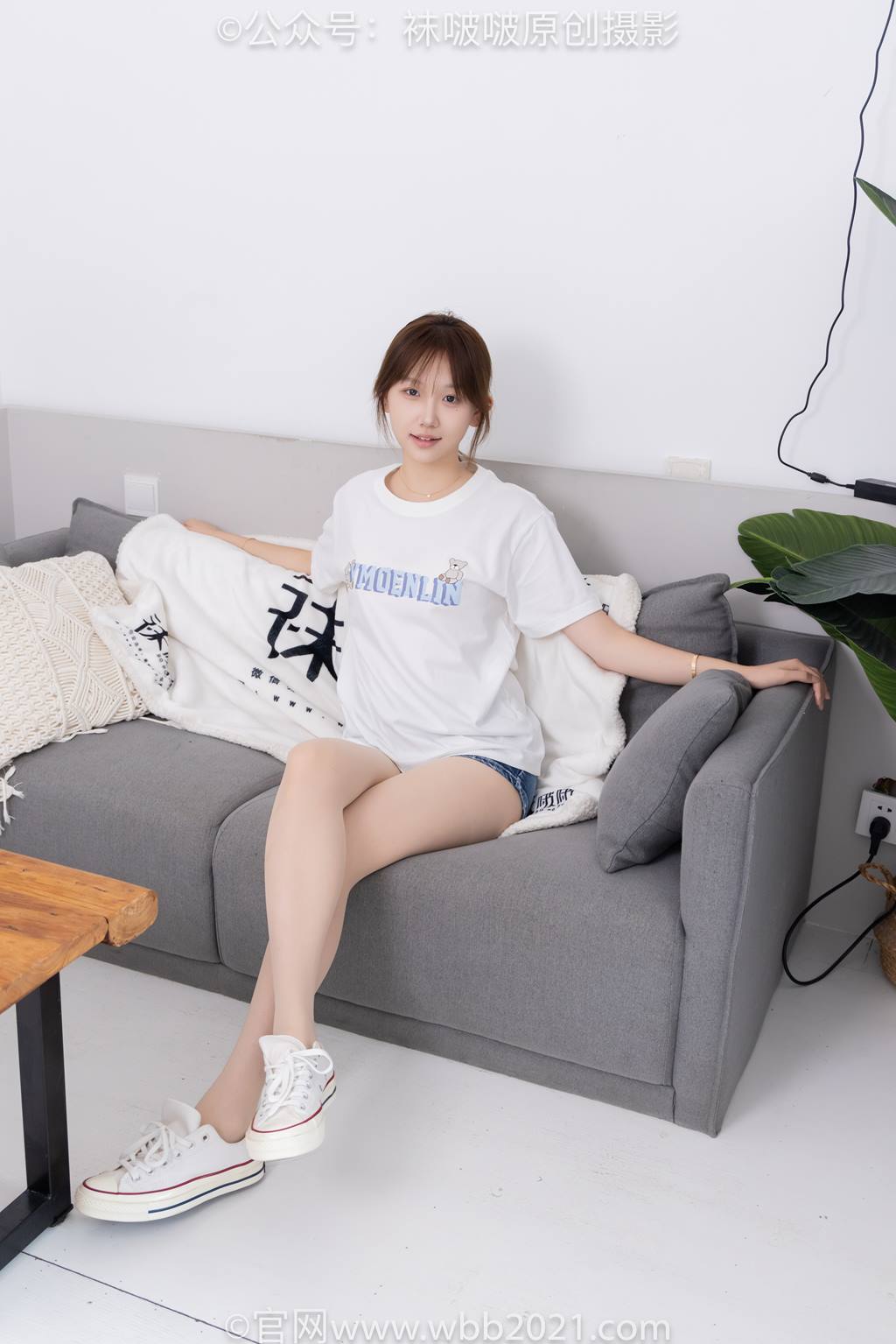 图片[15]-[BoBoSocks袜啵啵]NO.587 香菜-匡威帆布鞋、薄肉丝[139P]-萌味圈