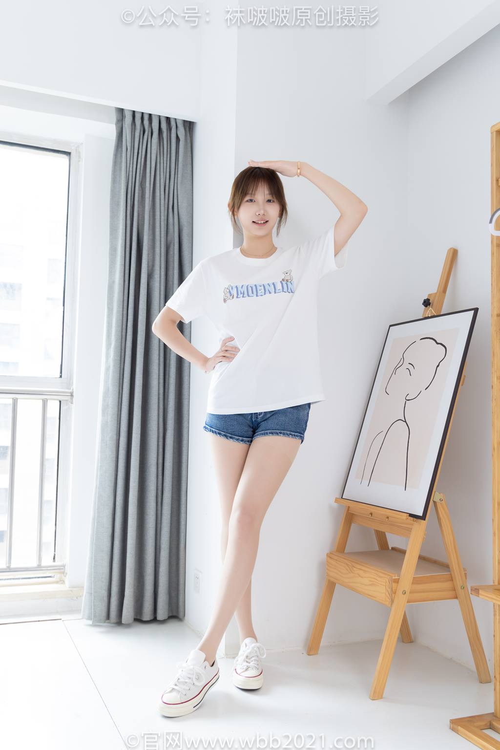 图片[16]-[BoBoSocks袜啵啵]NO.587 香菜-匡威帆布鞋、薄肉丝[139P]-萌味圈