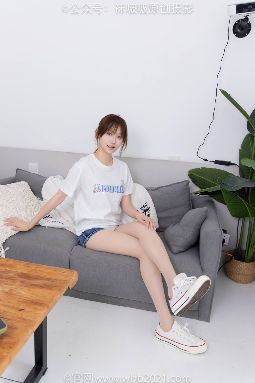 图片[23]-[BoBoSocks袜啵啵]NO.587 香菜-匡威帆布鞋、薄肉丝[139P]-萌味圈