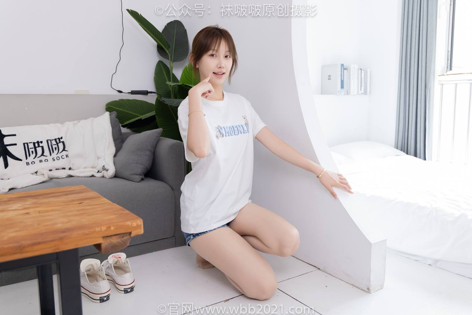 图片[29]-[BoBoSocks袜啵啵]NO.587 香菜-匡威帆布鞋、薄肉丝[139P]-萌味圈