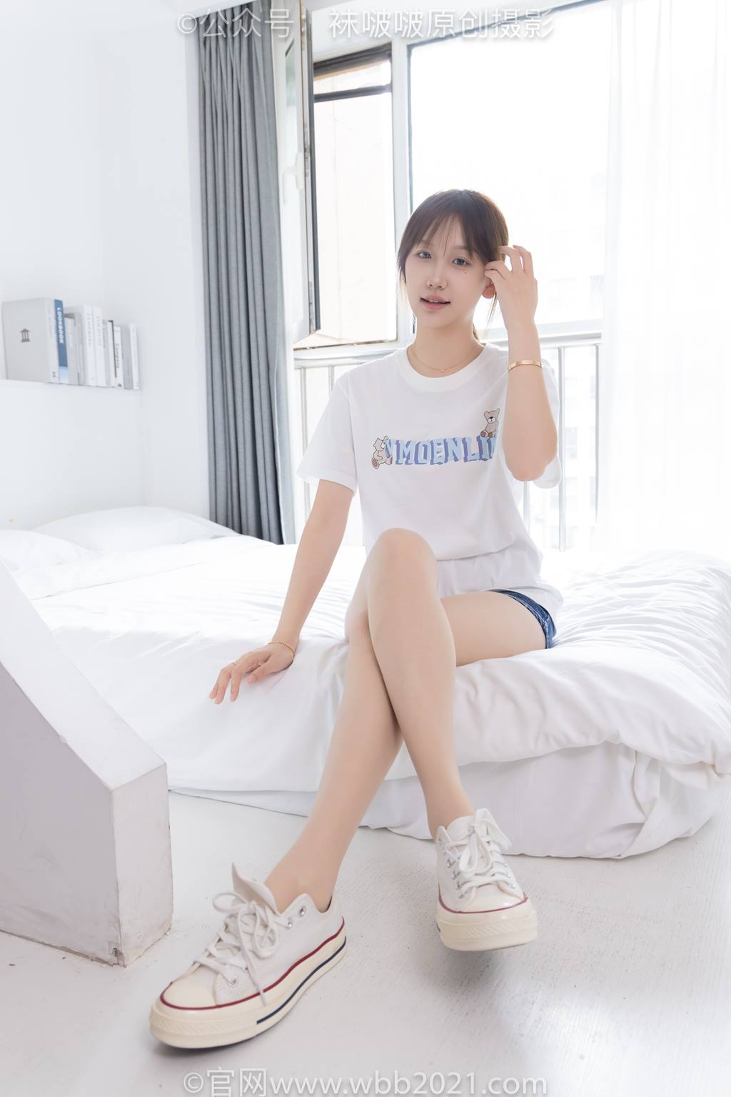 图片[52]-[BoBoSocks袜啵啵]NO.587 香菜-匡威帆布鞋、薄肉丝[139P]-萌味圈