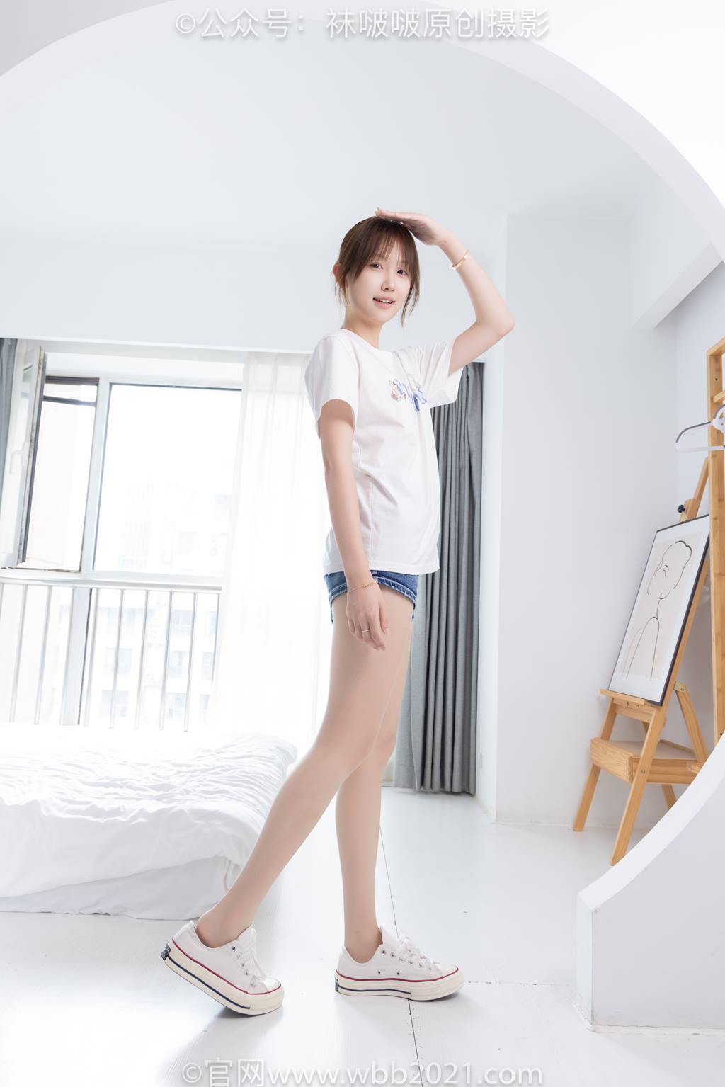 图片[76]-[BoBoSocks袜啵啵]NO.587 香菜-匡威帆布鞋、薄肉丝[139P]-萌味圈