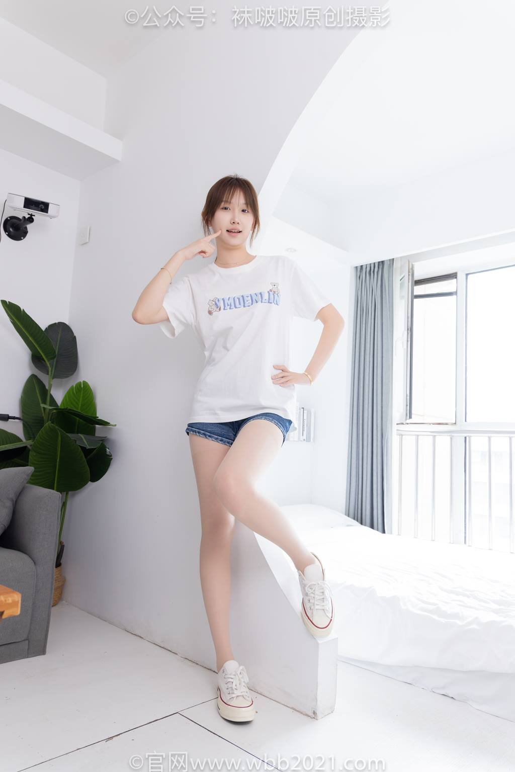 图片[83]-[BoBoSocks袜啵啵]NO.587 香菜-匡威帆布鞋、薄肉丝[139P]-萌味圈