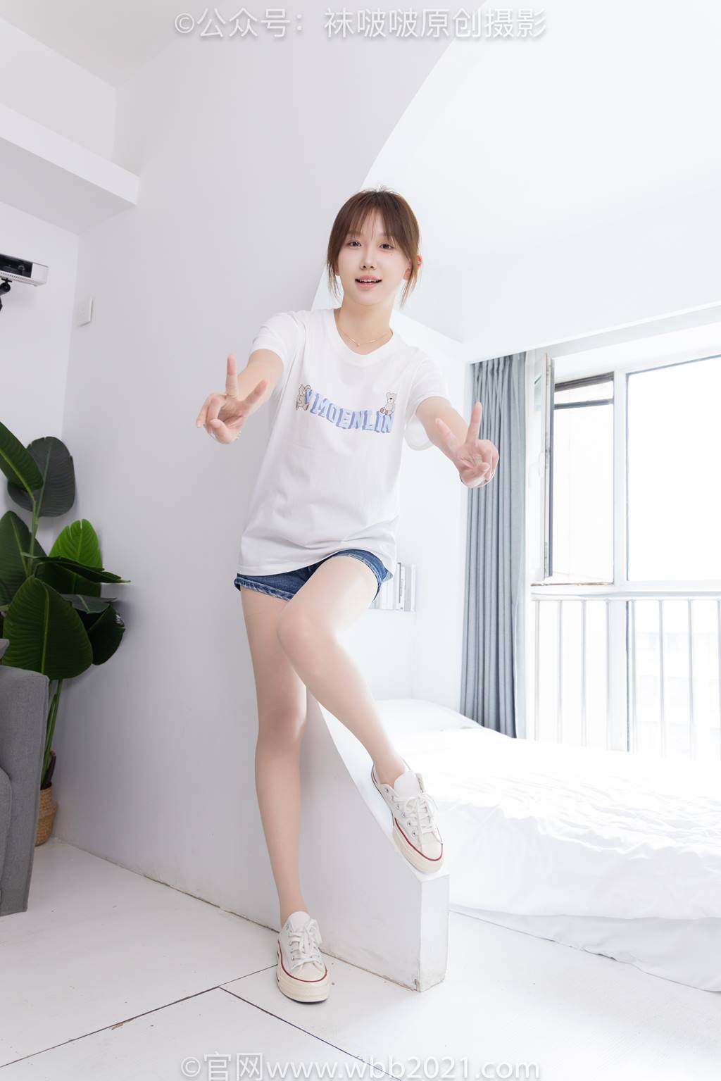 图片[94]-[BoBoSocks袜啵啵]NO.587 香菜-匡威帆布鞋、薄肉丝[139P]-萌味圈