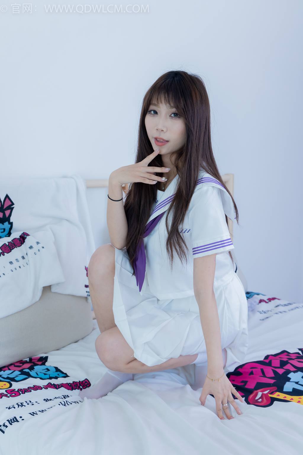 图片[2]-物恋传媒 NO.2427 泡泡-JK制服、皮鞋、短白丝[124P]-萌味圈