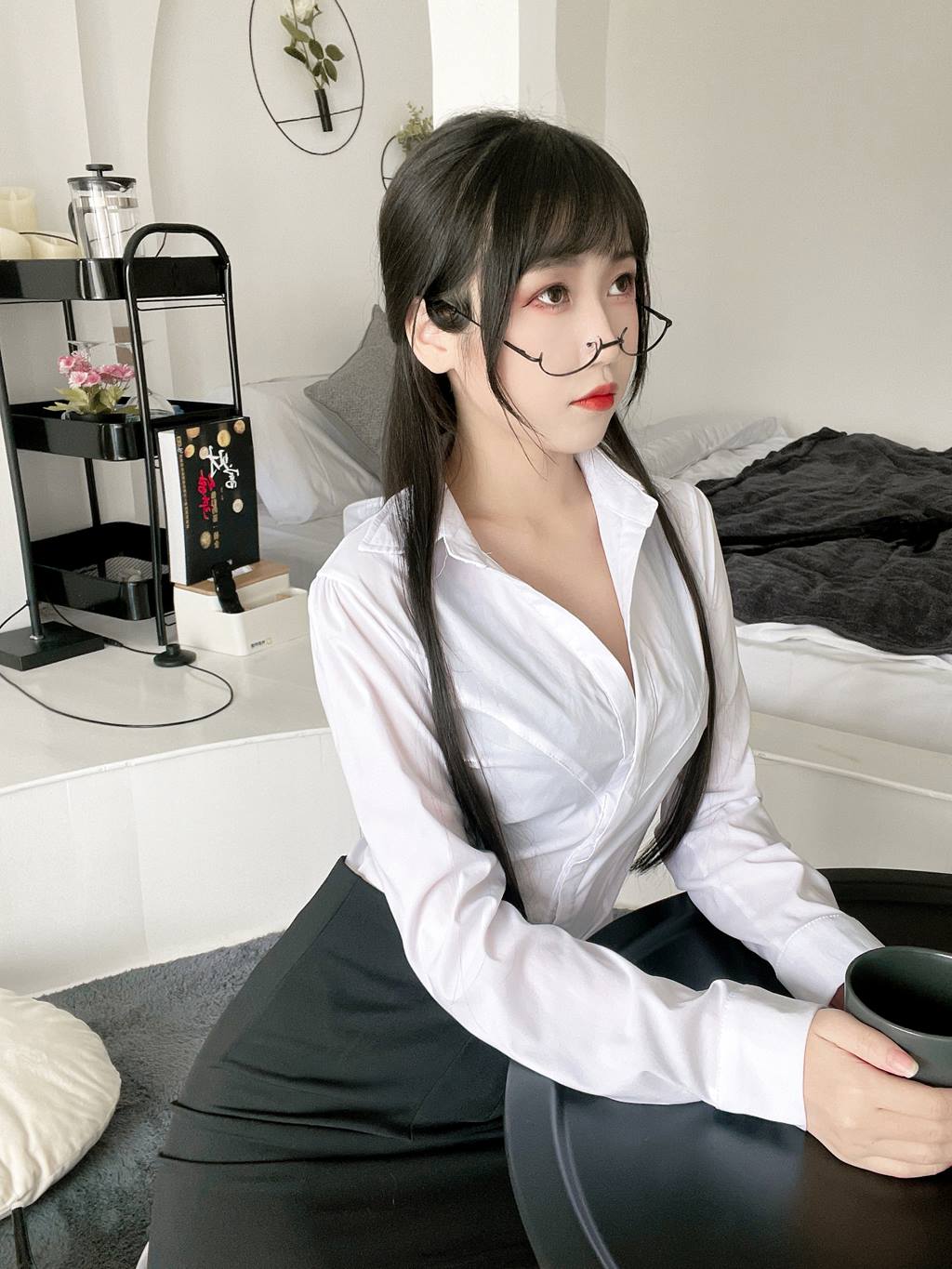 图片[10]-不呆猫  – 黑丝包臀OL[19P]-萌味圈
