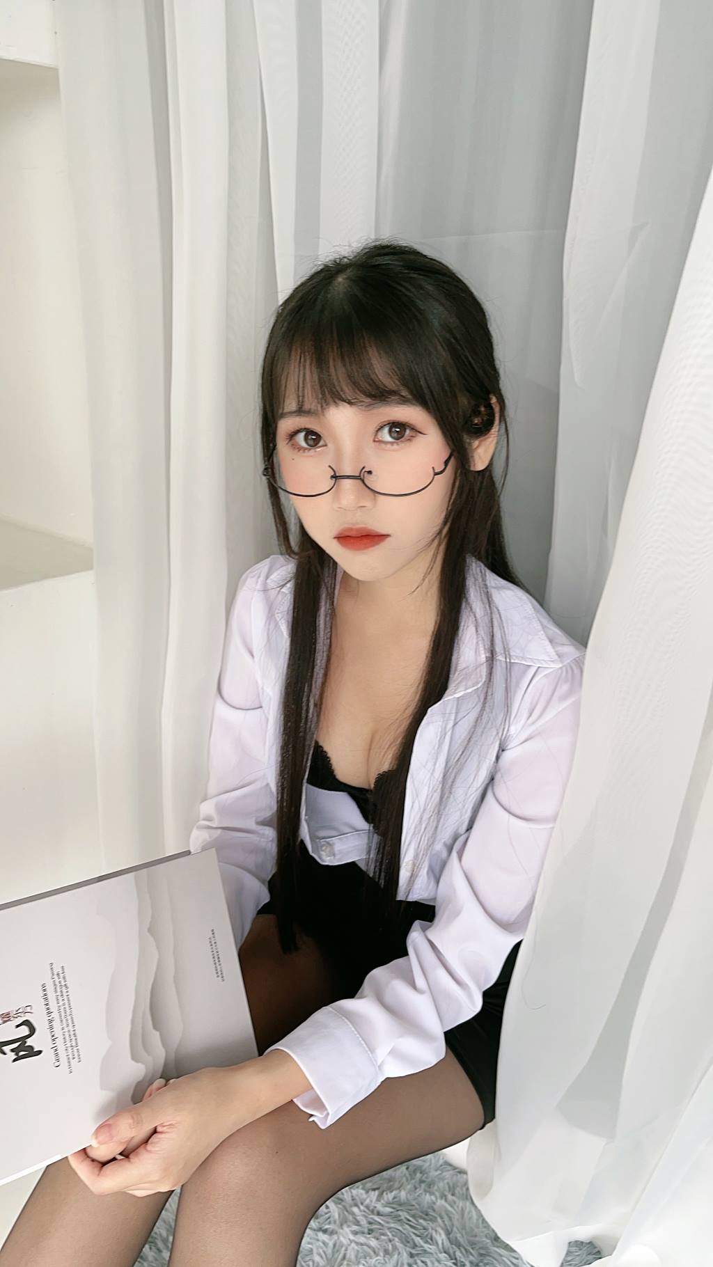 图片[20]-不呆猫  – 黑丝包臀OL[19P]-萌味圈