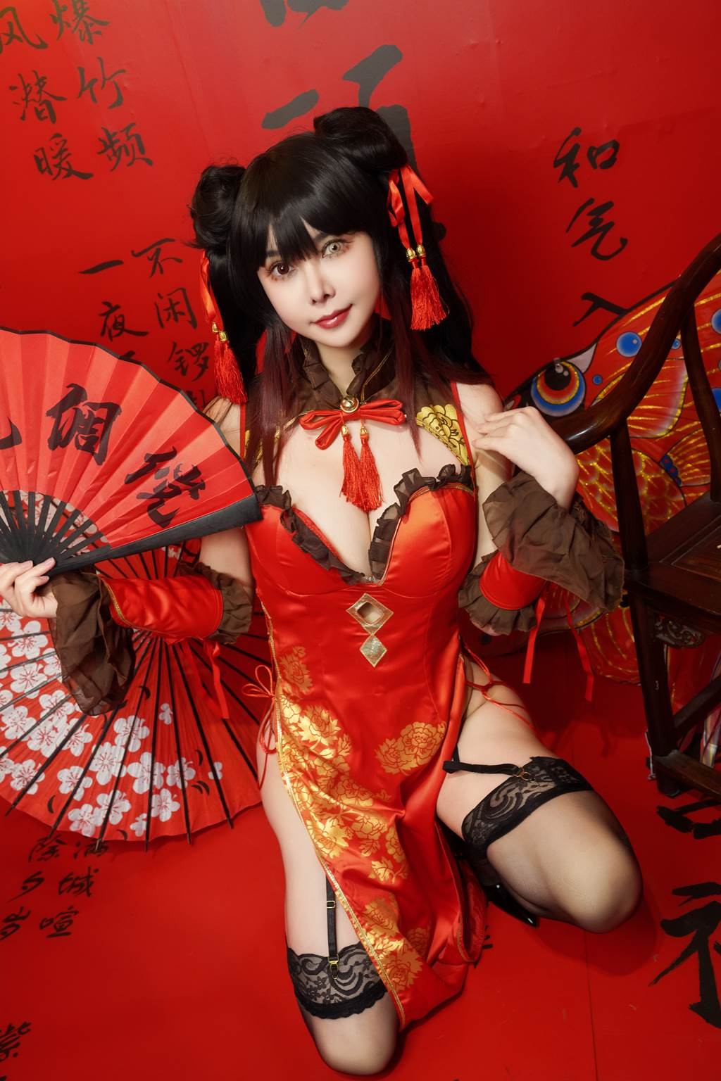 图片[2]-亚马逊鲶鱼 – 时崎狂三 旗袍[24P]-萌味圈