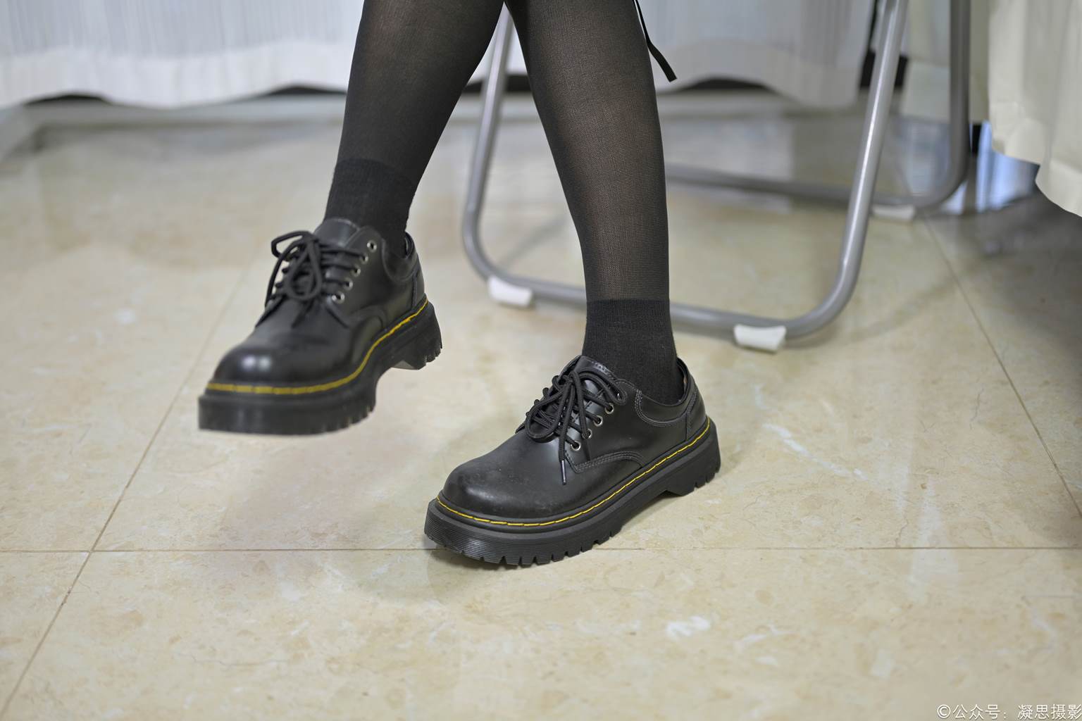 图片[2]-凝思摄影 NO.003 小睿-连衣裙、小腿袜、小皮鞋[137P]-萌味圈