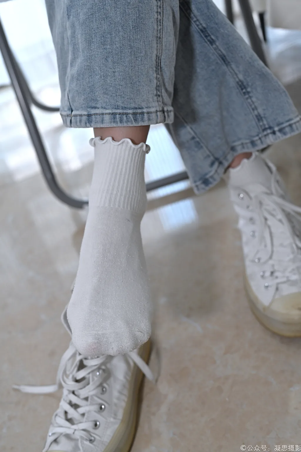 图片[39]-凝思摄影 NO.018 小睿-T恤、短白袜、平底鞋[142P]-萌味圈