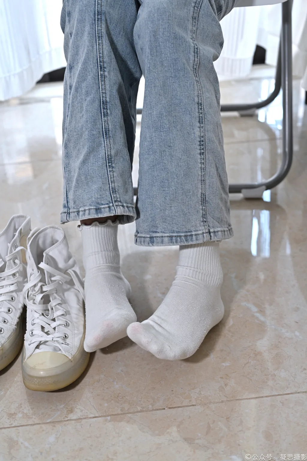 图片[47]-凝思摄影 NO.018 小睿-T恤、短白袜、平底鞋[142P]-萌味圈