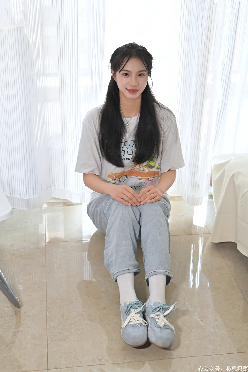 图片[43]-凝思摄影 NO.019 德美-T恤、短白袜、平底鞋1[100P]-萌味圈