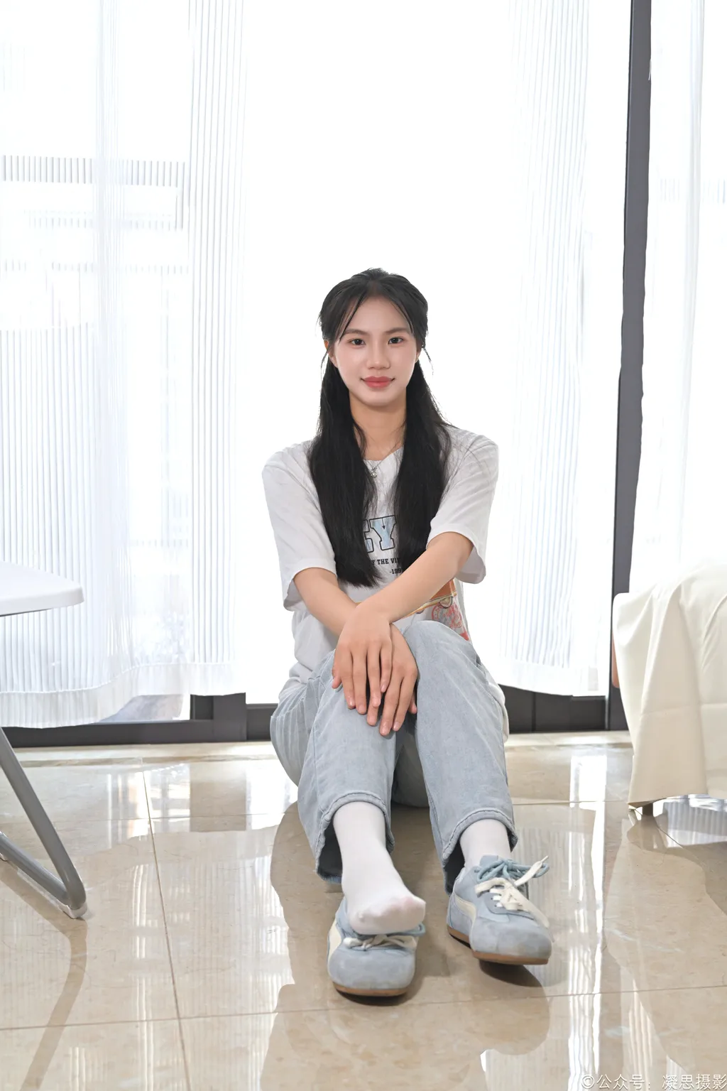 图片[54]-凝思摄影 NO.019 德美-T恤、短白袜、平底鞋1[100P]-萌味圈