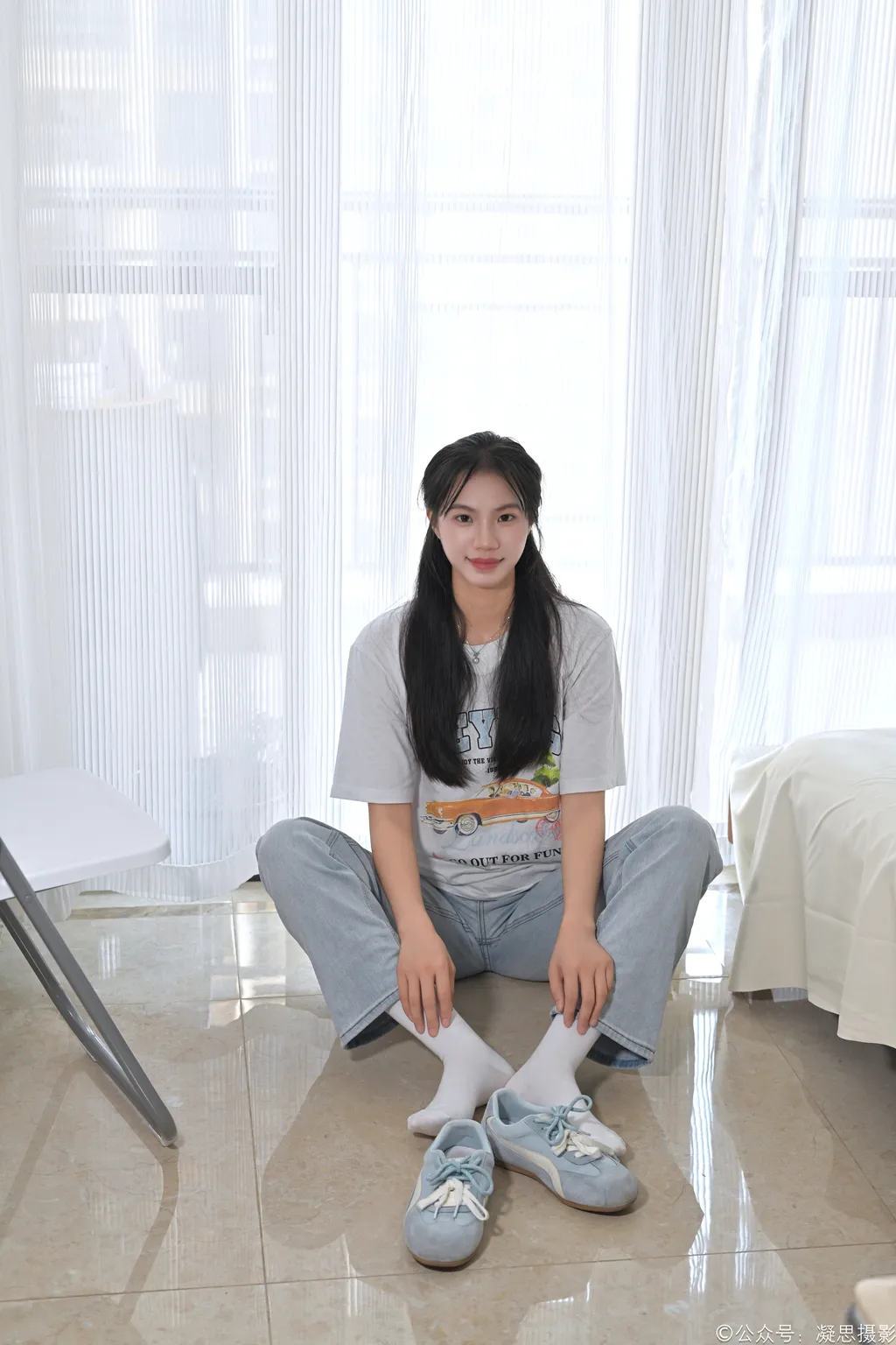 图片[67]-凝思摄影 NO.019 德美-T恤、短白袜、平底鞋1[100P]-萌味圈
