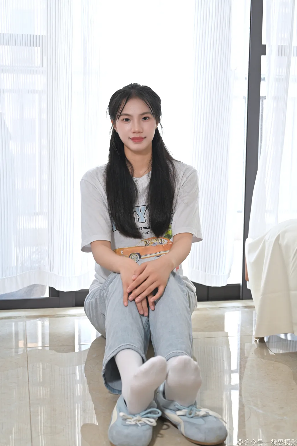 图片[69]-凝思摄影 NO.019 德美-T恤、短白袜、平底鞋1[100P]-萌味圈