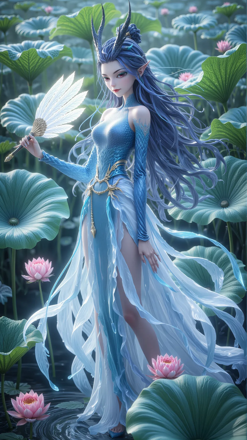 图片[2]-AI绘画 847 哪吒2-敖闰[46P]-萌味圈