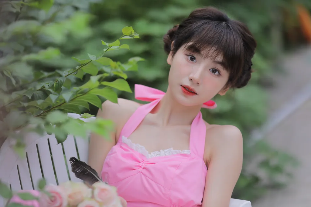 图片[2]-[YITUYU艺图语]2022.11.21 粉色背带裤 顾林x[31+1P]-萌味圈