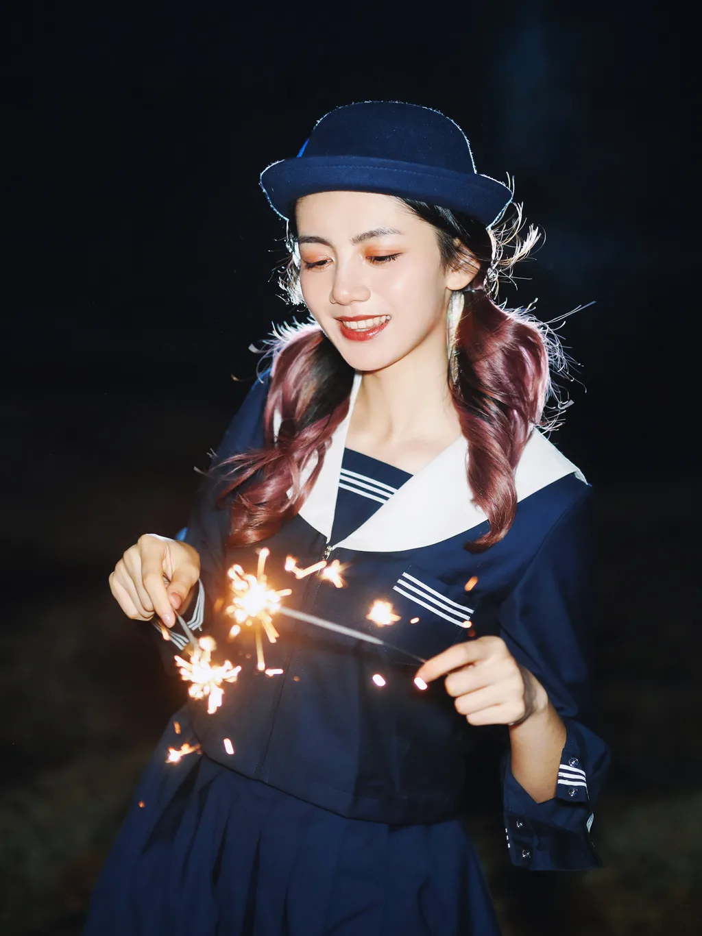 图片[2]-[YITUYU艺图语]2022.11.24 无人海滩的烟火 茜akane[24+1P]-萌味圈