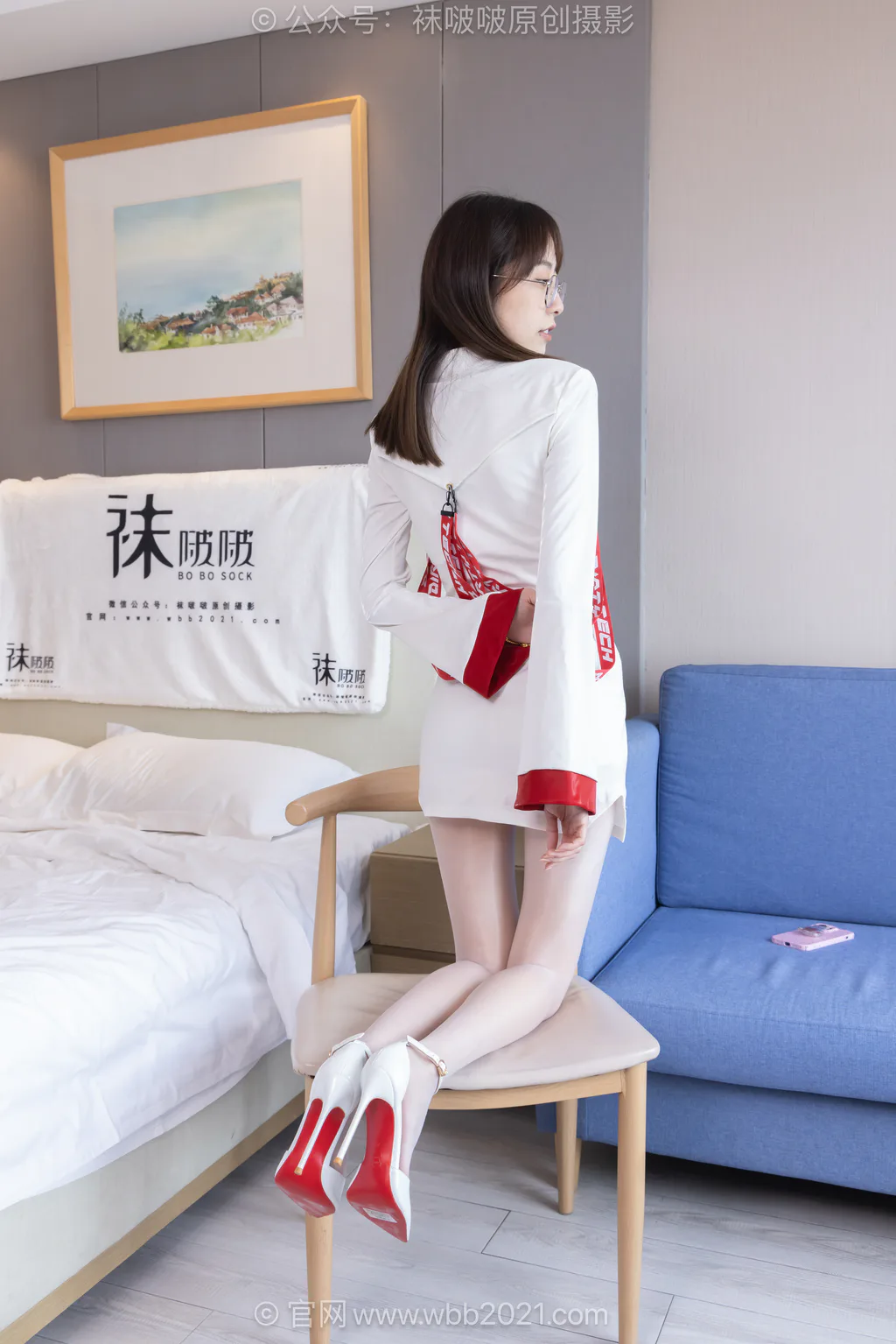 图片[9]-[BoBoSocks袜啵啵]NO.627 稚予-高跟鞋、板鞋、油亮薄白丝[145P]-萌味圈