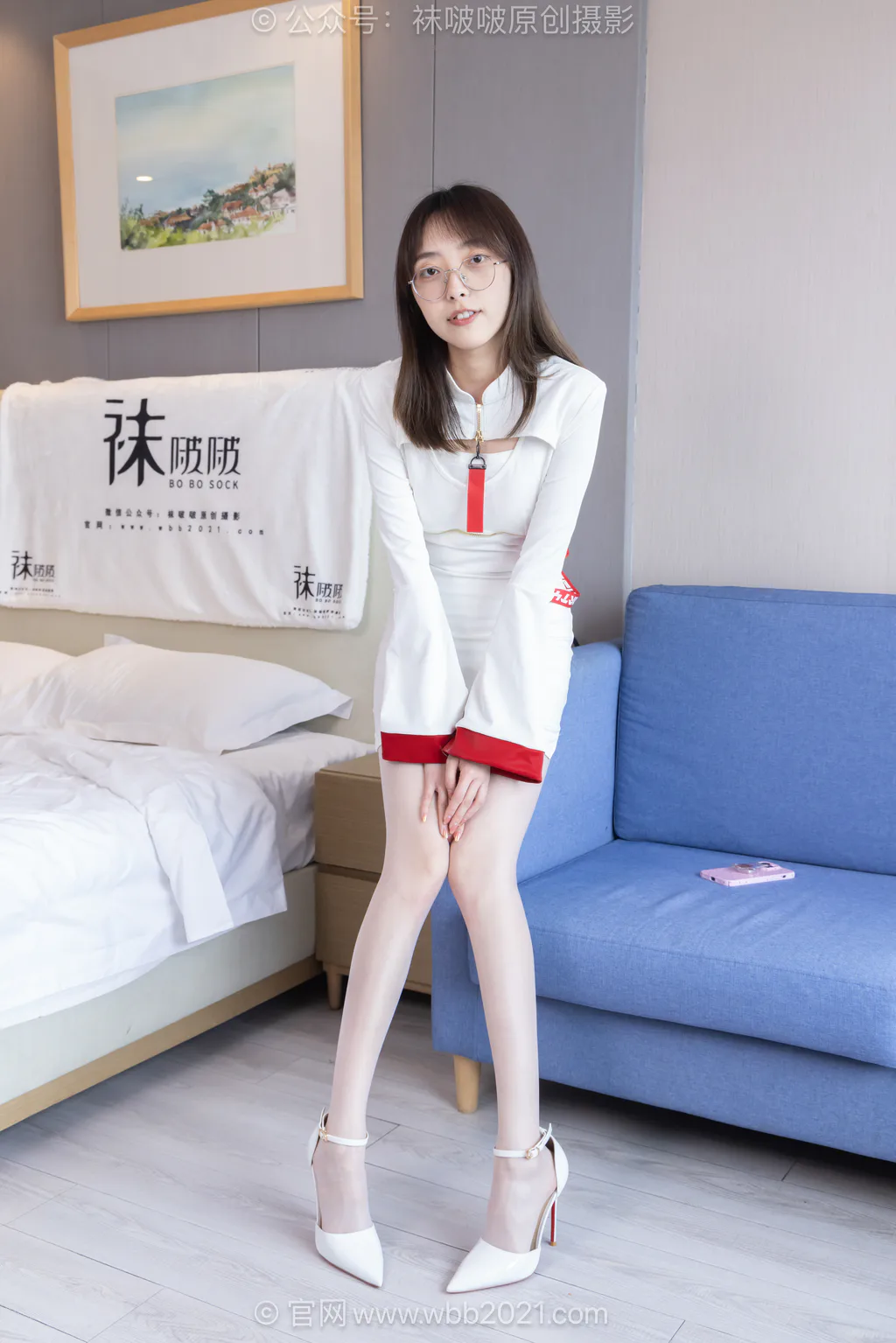 图片[15]-[BoBoSocks袜啵啵]NO.627 稚予-高跟鞋、板鞋、油亮薄白丝[145P]-萌味圈