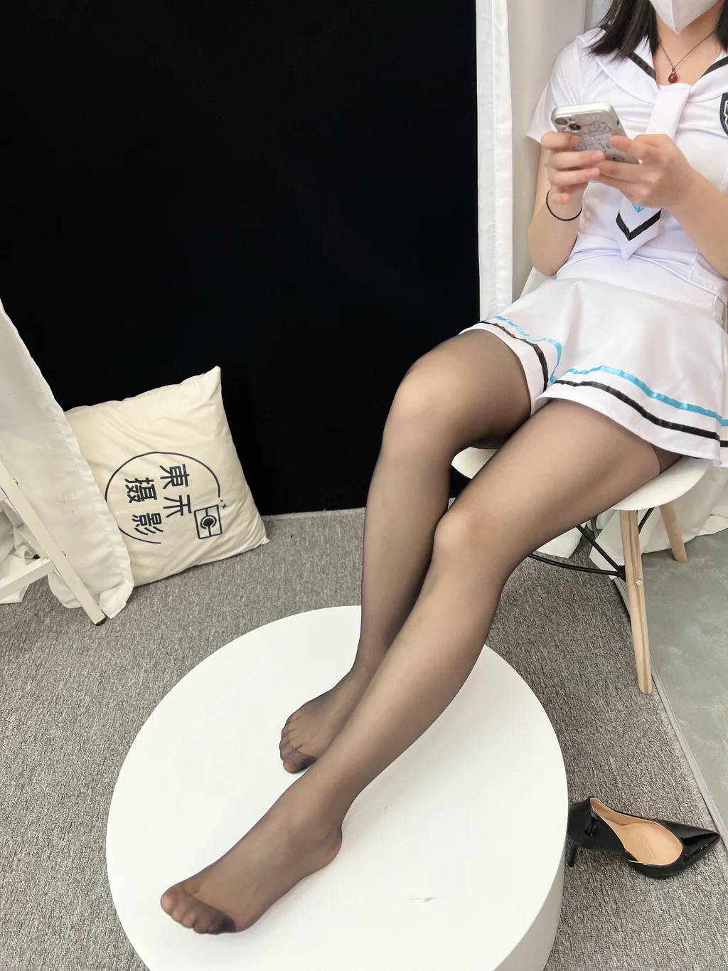 图片[26]-三禾摄影 NO.049 水手服 黑丝 高跟[193P]-萌味圈