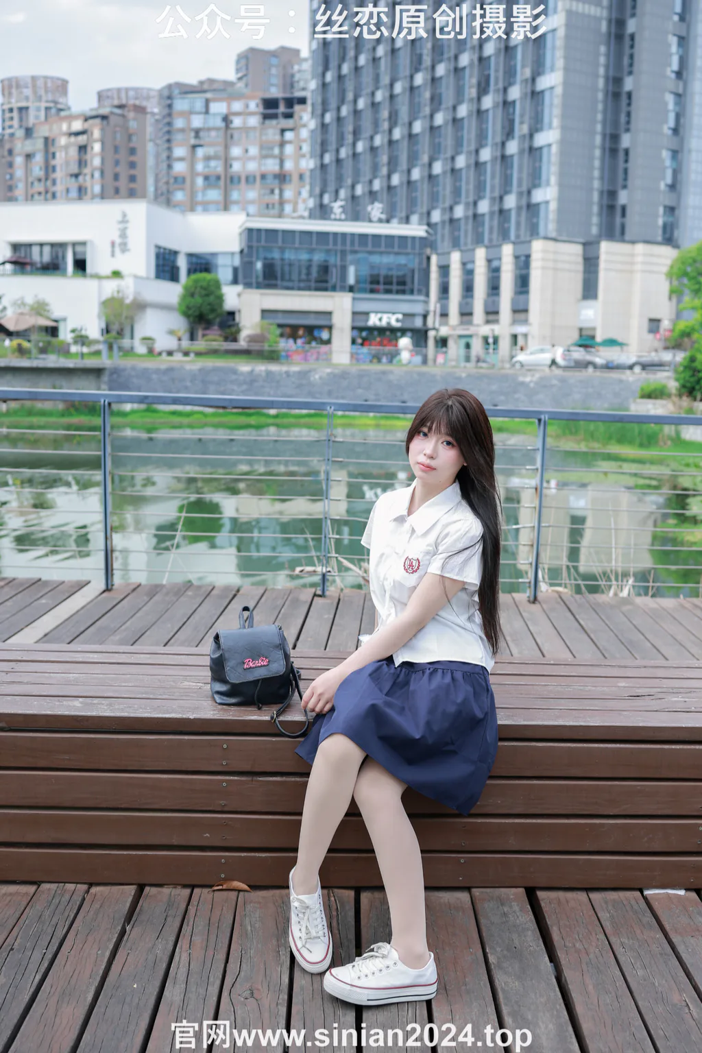 图片[2]-丝恋摄影 NO.016 泡芙-白色衬衫 jk短裙 肉色薄丝 白色帆布鞋[230P]-萌味圈