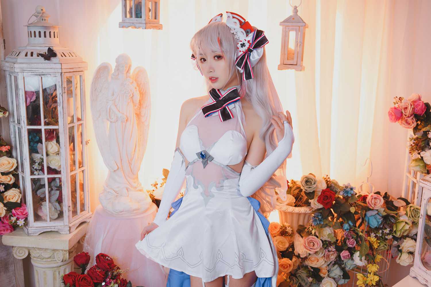 图片[2]-网红Coser@面饼仙儿 欧根花嫁 在线浏览-萌味圈