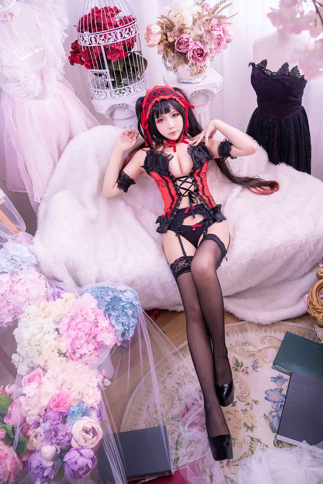 图片[2]-微博红人Coser@抱走莫子aa 狂三 内衣Y惑 在线浏览-萌味圈