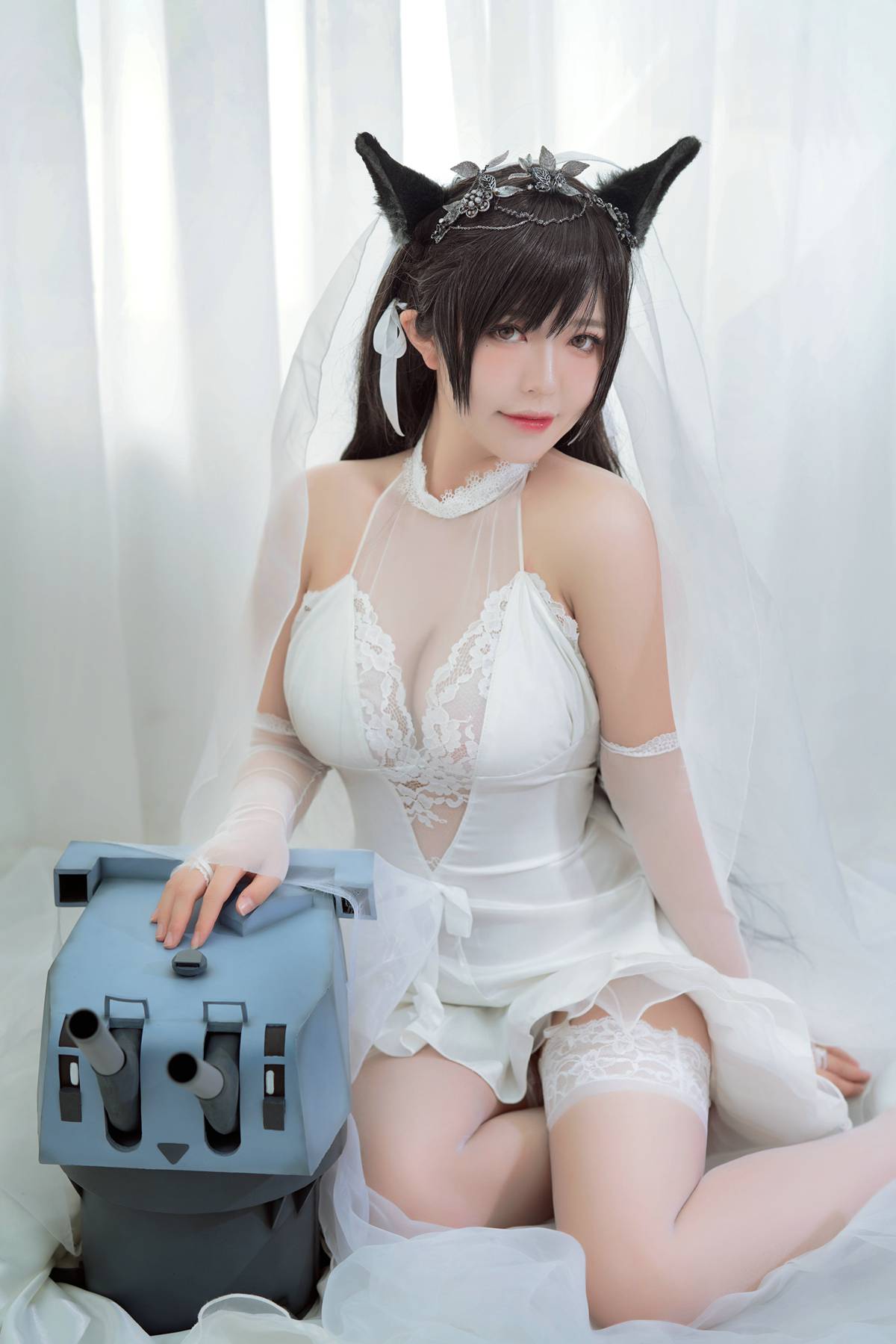 图片[2]-微博人气Coser@半半子 爱宕花嫁 [29P]-萌味圈