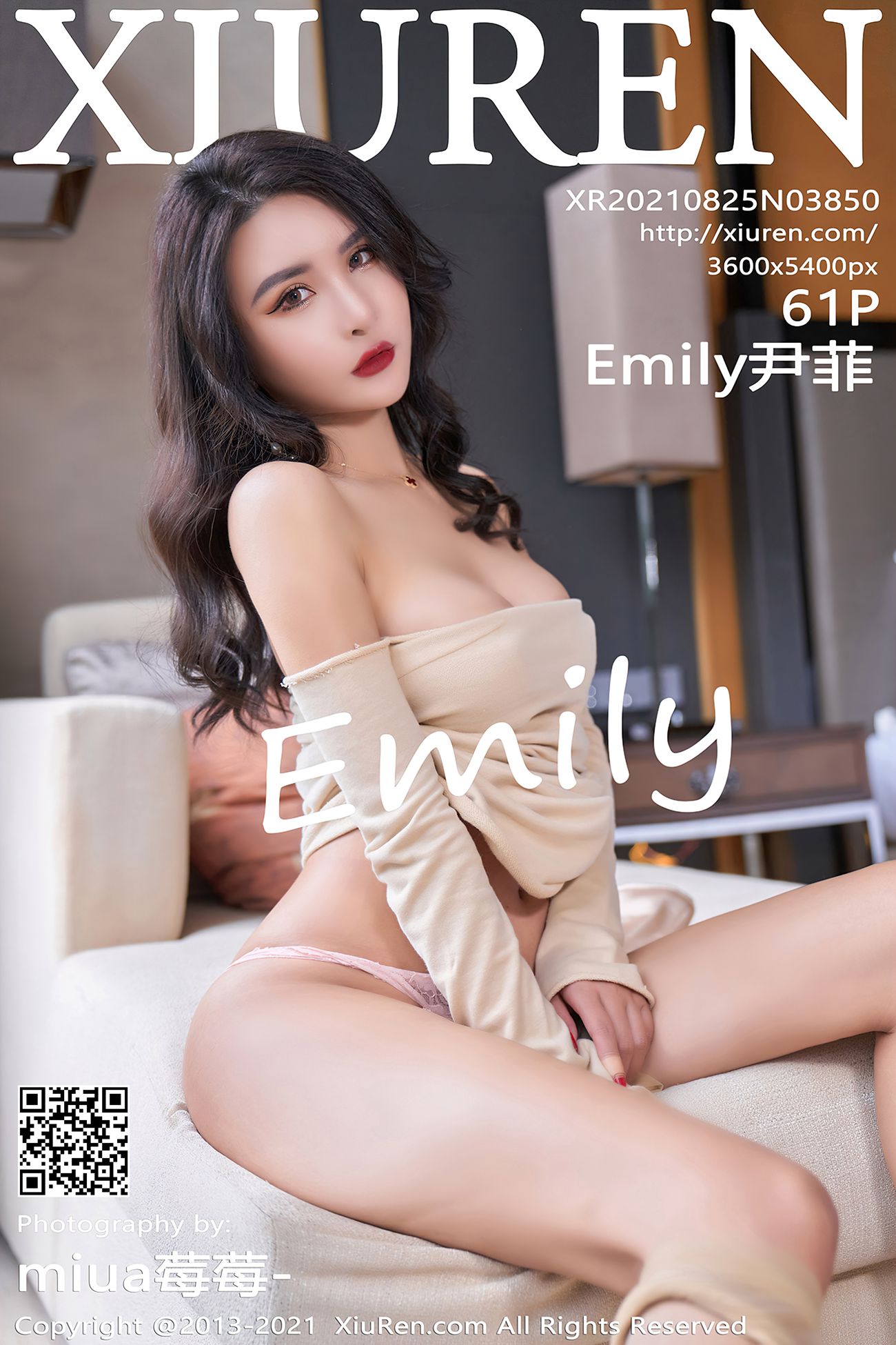 图片[2]-[Xiuren秀人网]2021.08.25 NO.3850 Emily尹菲[61+1P]-萌味圈