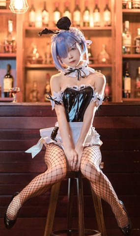 知名动漫博主@水淼aqua 蕾姆 兔女郎 在线浏览-萌味圈