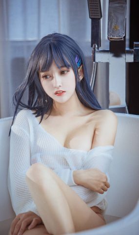 微博妹子@过期米线线喵 浴缸 在线浏览-萌味圈